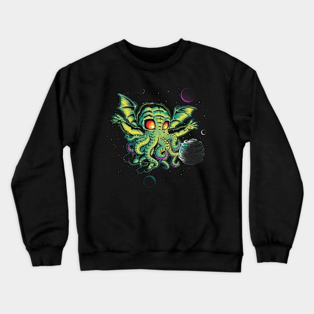 Cute-thulu Neverdies Crewneck Sweatshirt by Fuacka